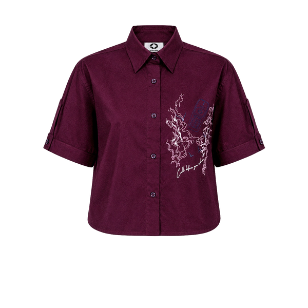 "Call before you wake up" Burgundy