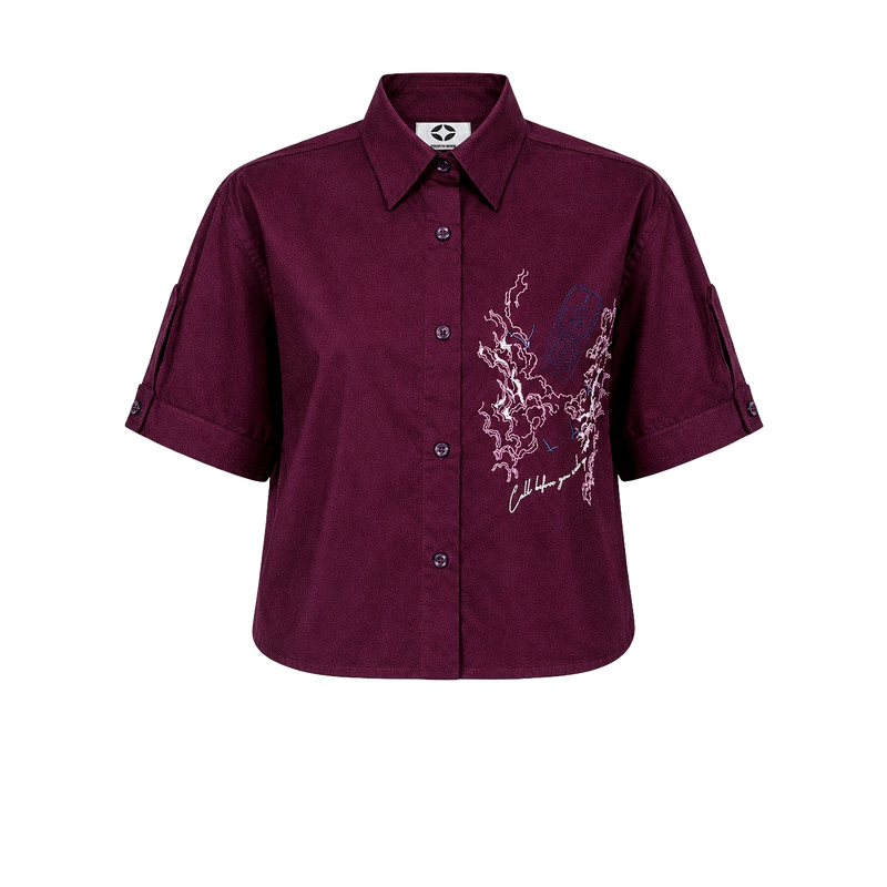 "Call before you wake up" Burgundy