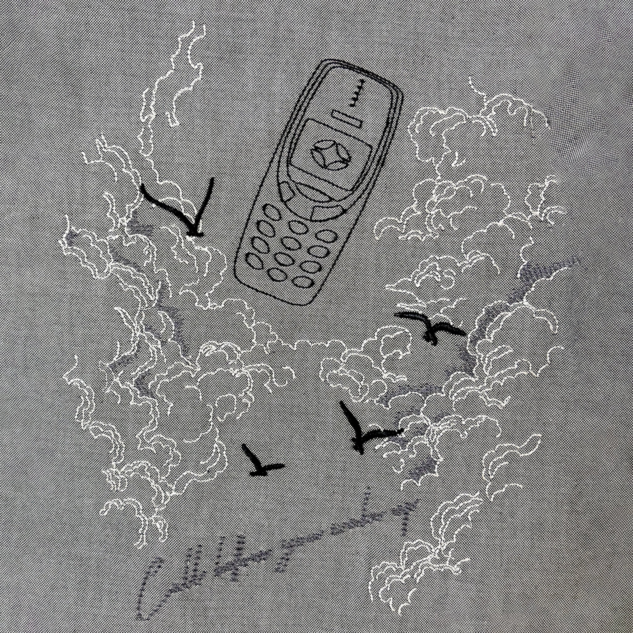 "Call before you wake up" Oxford Gray