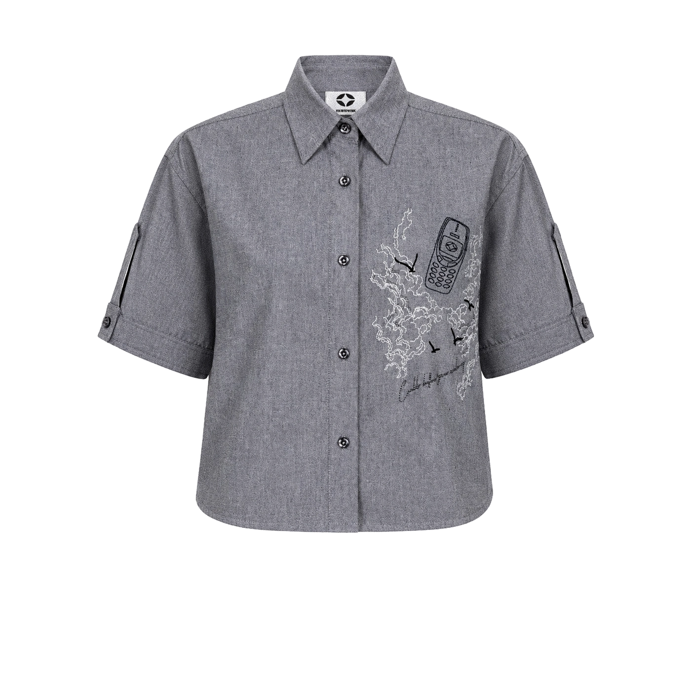 "Call before you wake up" Oxford Gray